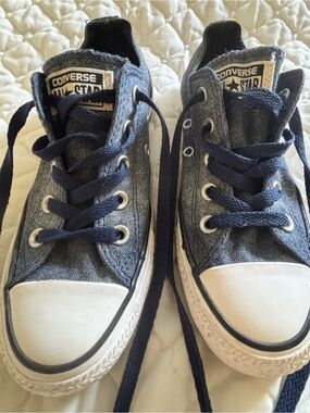 Converse Chuck Taylor Low Top Sneakers in Navy and White